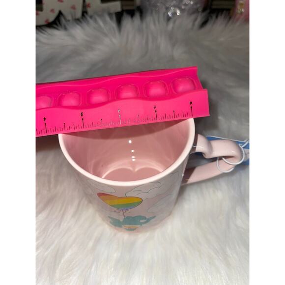 Care Bears Skinny Dip Large Pink Mug, Heart Handle NWT - Picture 8 of 8